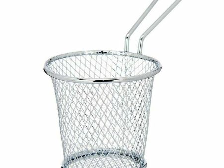 Basket for Presenting Aperitifs Silver Metal 15,5 x 12 x 8 cm (12 Units) Discount