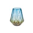 Vase Romimex Blue Amber Glass 27 x 23 x 27 cm Sale