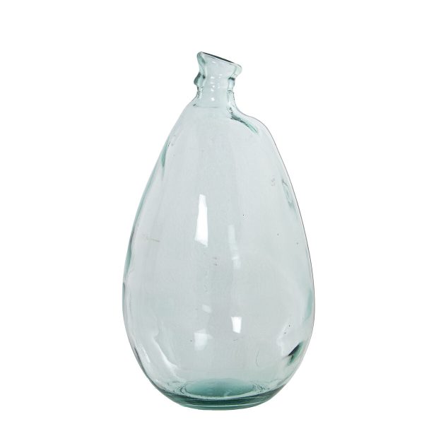 Vase made from recycled glass Alexandra House Living Transparent Crystal 24 x 23 x 42 cm Online Hot Sale