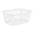 Basket White polypropylene 50 L 58 x 24 x 42 cm (12 Units) For Discount