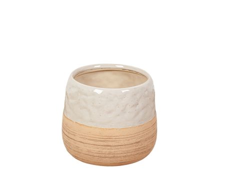 Planter Romimex Beige Ceramic 30 x 24 x 30 cm Online