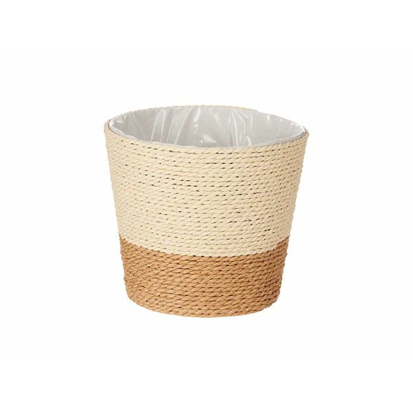 Planter Brown Rope Plastic 16 x 14,5 x 16 cm (24 Units) on Sale