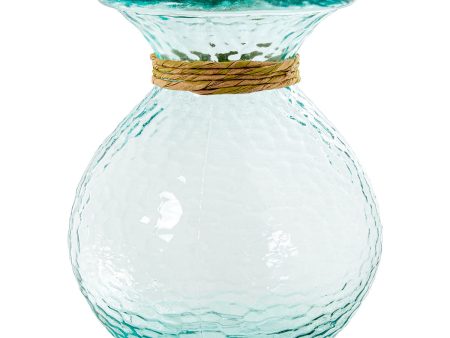 Vase Alexandra House Living Transparent Crystal 19 x 25 cm Online now