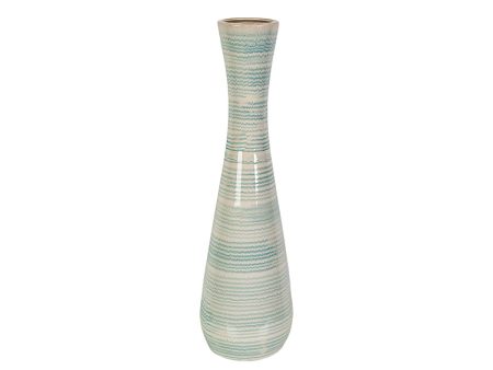 Vase Romimex Blue White Ceramic 20 x 69 x 20 cm Sale