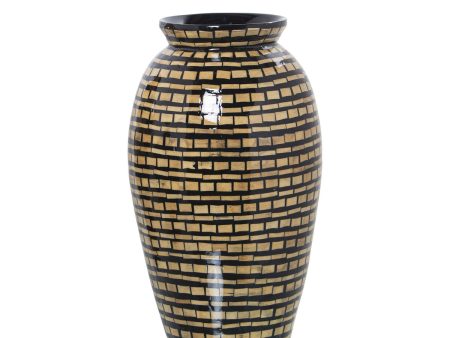 Vase Alexandra House Living Wood Bamboo 21 x 39 x 21 cm Sale