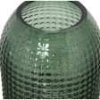 Vase Alexandra House Living Green Golden Crystal 13 x 13 x 23 cm For Sale