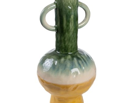 Vase Romimex Multicolour Ceramic 23 x 43 x 23 cm With handles Online Sale