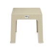 Child s Table Rattan Cream Plastic 47 x 42,5 x 47 cm (4 Units) Online Hot Sale