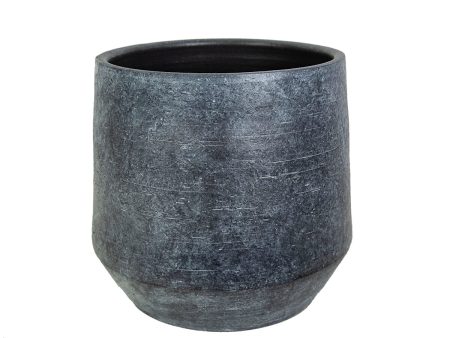 Planter Romimex Grey Ceramic 25 x 25 x 25 cm Online now