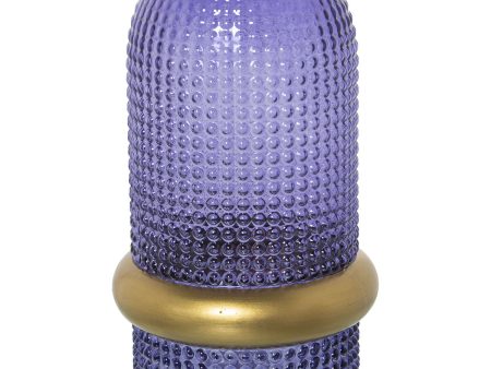 Vase Alexandra House Living Golden Crystal 13 x 13 x 22 cm For Cheap