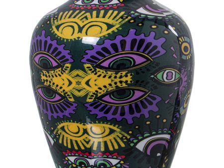 Vase Alexandra House Living Metal Eyes 21 x 21 x 26 cm Online Sale