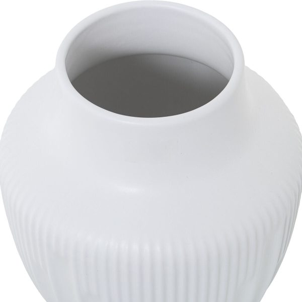 Vase Alexandra House Living White Ceramic 18 x 18 x 23 cm For Discount