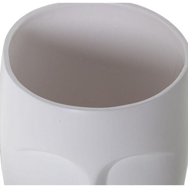 Vase Alexandra House Living White Ceramic Face 17 x 18 x 38 cm Cheap