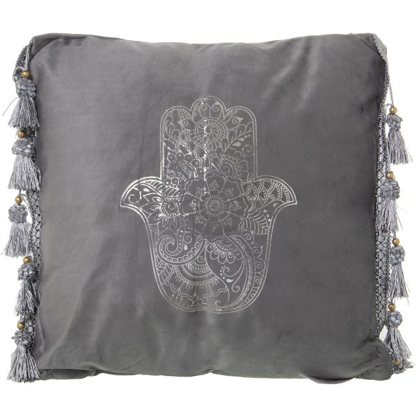 Cushion Alexandra House Living Grey Silver Textile 45 x 45 cm Hot on Sale