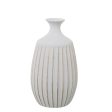 Vase Alexandra House Living White Golden Ceramic 23 x 23 x 37 cm Online Sale