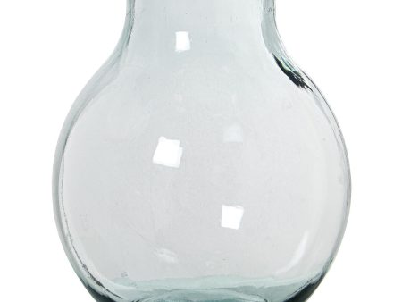 Vase made from recycled glass Alexandra House Living Transparent Crystal 27 x 27 x 32 cm Sale