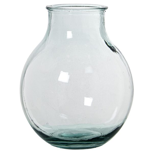 Vase made from recycled glass Alexandra House Living Transparent Crystal 27 x 27 x 32 cm Sale