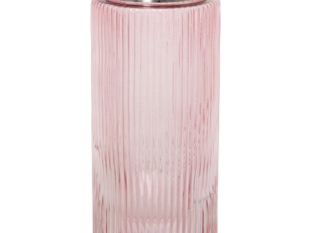 Vase Alexandra House Living Pink Golden Crystal 10 x 10 x 24 cm Sale