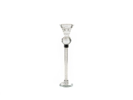 Candleholder Romimex Transparent Glass 6 x 23 x 6 cm on Sale