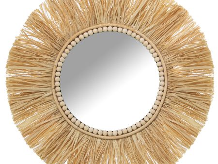 Wall mirror Alexandra House Living Natural Fibre 2 x 56 x 56 cm Circular Online Sale