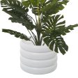 Planter Alexandra House Living White Ceramic 24 x 24 x 20 cm Hot on Sale