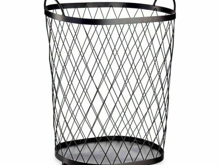 Basket Black Metal 40 L 31 x 54,7 x 46,5 cm (4 Units) Online now