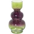 Vase Alexandra House Living Green Violet Crystal 9 x 25 cm on Sale