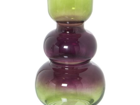 Vase Alexandra House Living Green Violet Crystal 9 x 25 cm on Sale