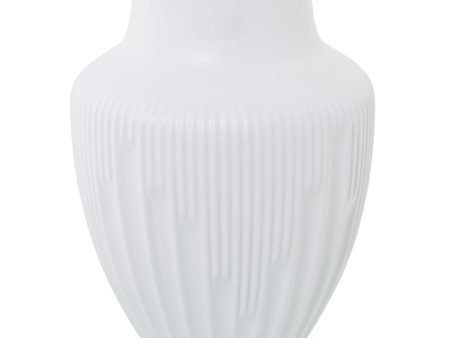 Vase Alexandra House Living White Ceramic 18 x 18 x 23 cm For Discount