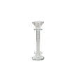 Candleholder Romimex Silver Glass 8 x 23 x 8 cm Online now