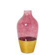 Vase Alexandra House Living Golden Crystal 13 x 13 x 26 cm Discount