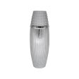 Vase Romimex Silver Ceramic 14 x 41 x 14 cm Online Hot Sale