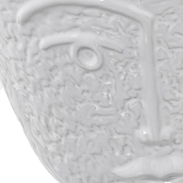 Vase Alexandra House Living White Ceramic 22 x 20 cm Hot on Sale