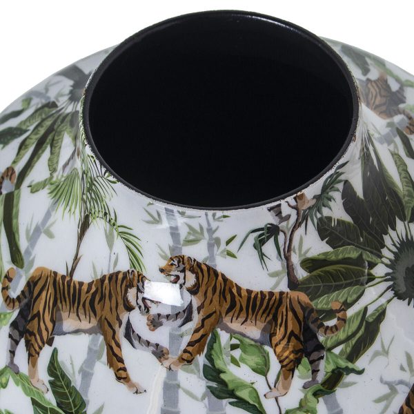 Vase Alexandra House Living Metal Tiger 21 x 21 x 26 cm Discount