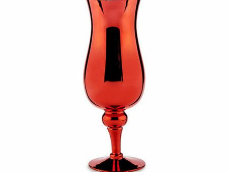 Candleholder Crystal Red 13,5 x 35 x 13,5 cm (6 Units) Discount