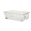 Storage Box with Wheels 30 L 40 x 18 x 59,5 cm (14 Units) Online Hot Sale