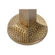 Candleholder Home ESPRIT Golden Aluminium 18,5 X 18,5 X 85,5 cm For Discount