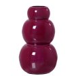 Vase Alexandra House Living Dark pink Metal 14 x 14 x 22 cm Online Hot Sale