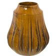 Vase Alexandra House Living Yellow Ceramic Shiny 20 x 20 x 23 cm Supply