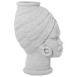 Vase Alexandra House Living White Ceramic African Woman 18 x 18 x 29 cm Online Sale