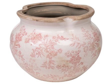 Planter Romimex Beige Pink Porcelain 23 x 16 x 23 cm Supply