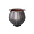 Planter Romimex Black Metal 46 x 49 x 46 cm For Sale