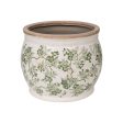 Planter Romimex Green Beige Porcelain 25 x 21 x 25 cm Online Sale