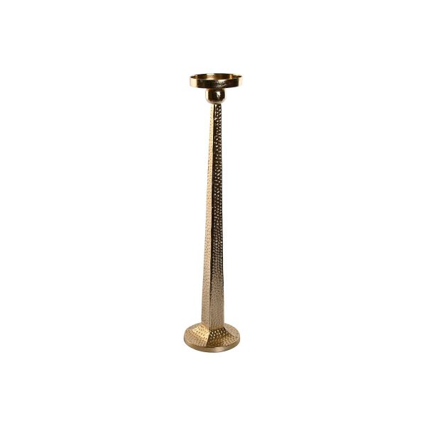 Candleholder Home ESPRIT Golden Aluminium 18,5 X 18,5 X 85,5 cm For Discount