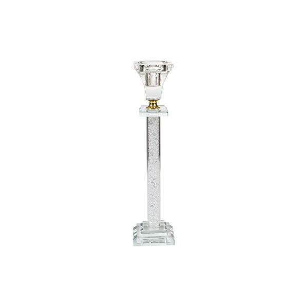 Candleholder Romimex Transparent Glass 5 x 26 x 5 cm Online