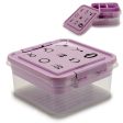 Jewelry box Purple Transparent Plastic 24,5 x 11,5 x 26 cm (12 Units) Discount