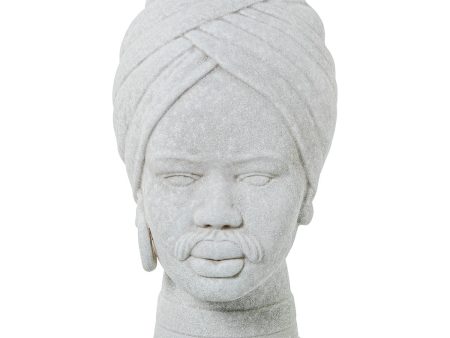 Vase Alexandra House Living White Ceramic African Woman 18 x 18 x 29 cm Online Sale