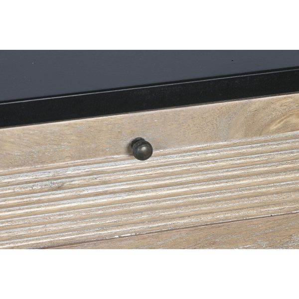 Console DKD Home Decor Black Wood (Refurbished B) For Discount