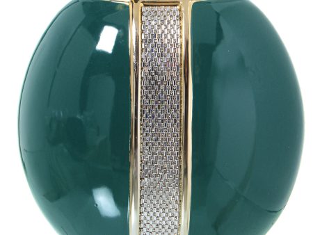 Vase Alexandra House Living Golden Silver Dark green Ceramic Shiny 13 x 23 x 22 cm For Discount