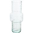 Vase Alexandra House Living Transparent Crystal 14 x 33 cm Hot on Sale